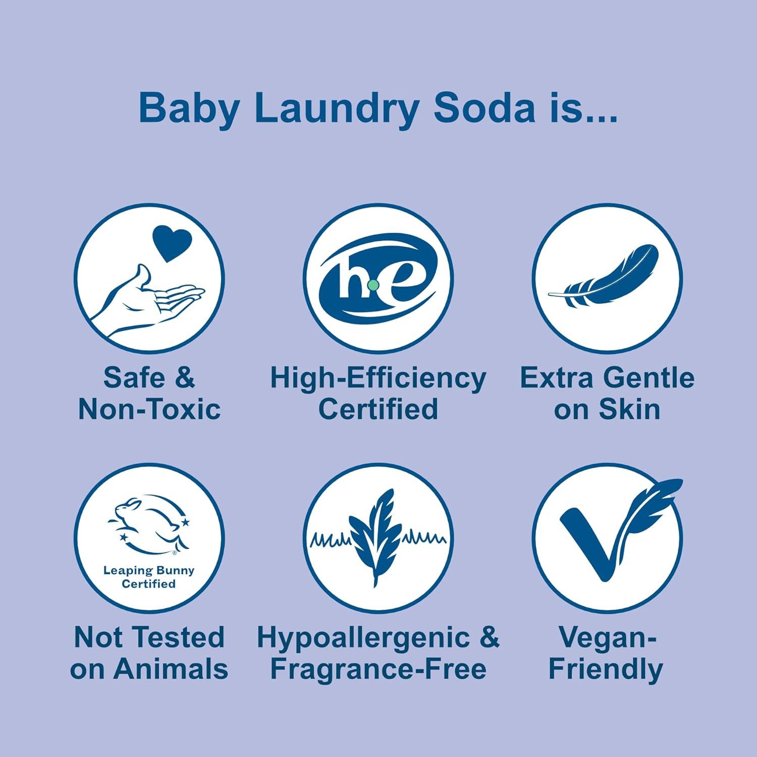 image:imageNellies Baby Powder Laundry Pouch Safe for Infants Sensitive Skin NonToxic 16 Pound50 Load Pouch