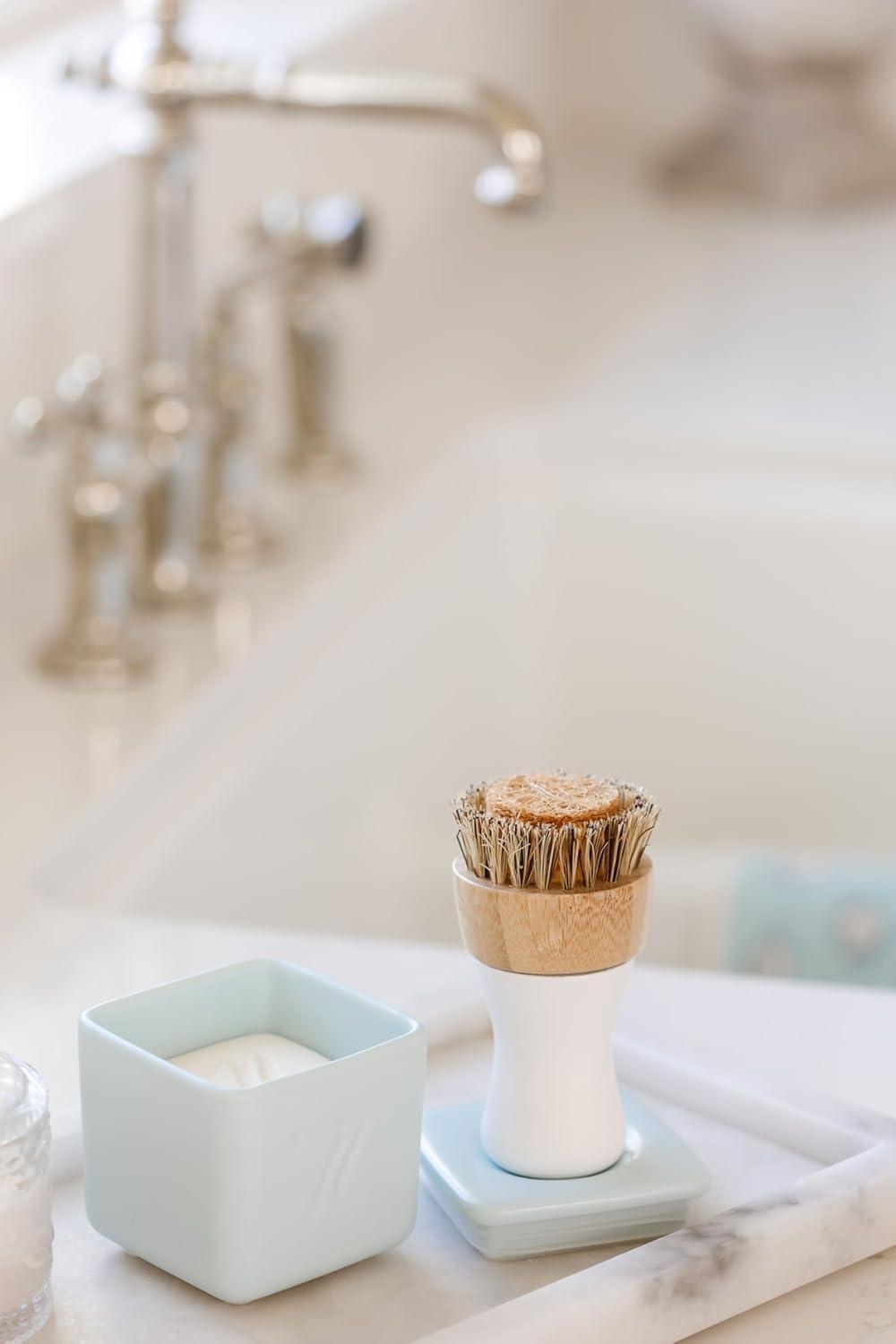 image:imageNellies Dish Butter ZeroWaste Alternative to Liquid Dish Soap with Reusable Ceramic Container Blue Light Lemongrass Scent PlasticFree Dishwashing Made in CanadaBlue