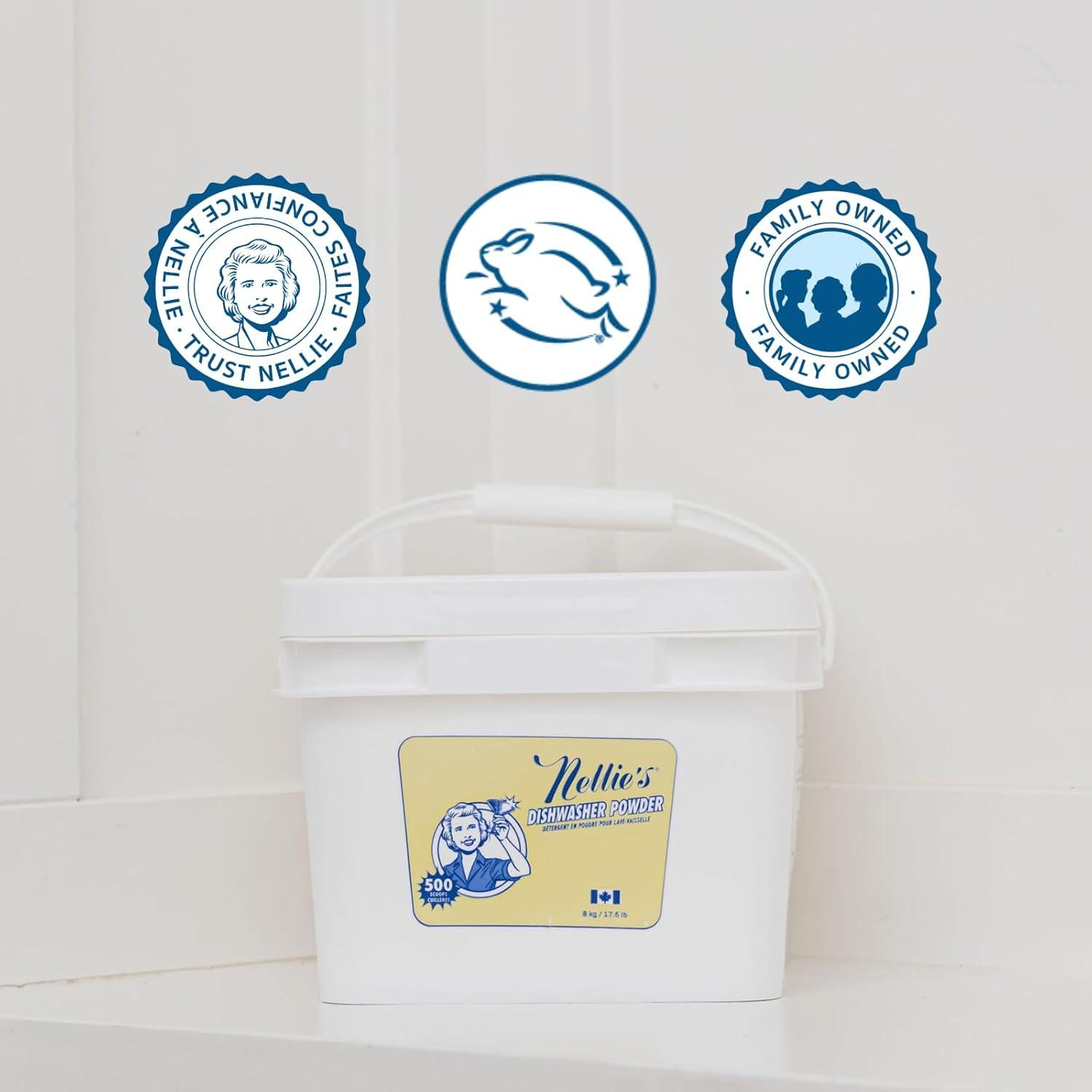 image:imageNellies Dishwasher Powder 50 Load PlantBased Dishwasher Detergent Septic Safe FragranceFree Easily Penetrates Grease amp Food Particles PhosphateFree Made in Canada280 Ounce Pack of 1