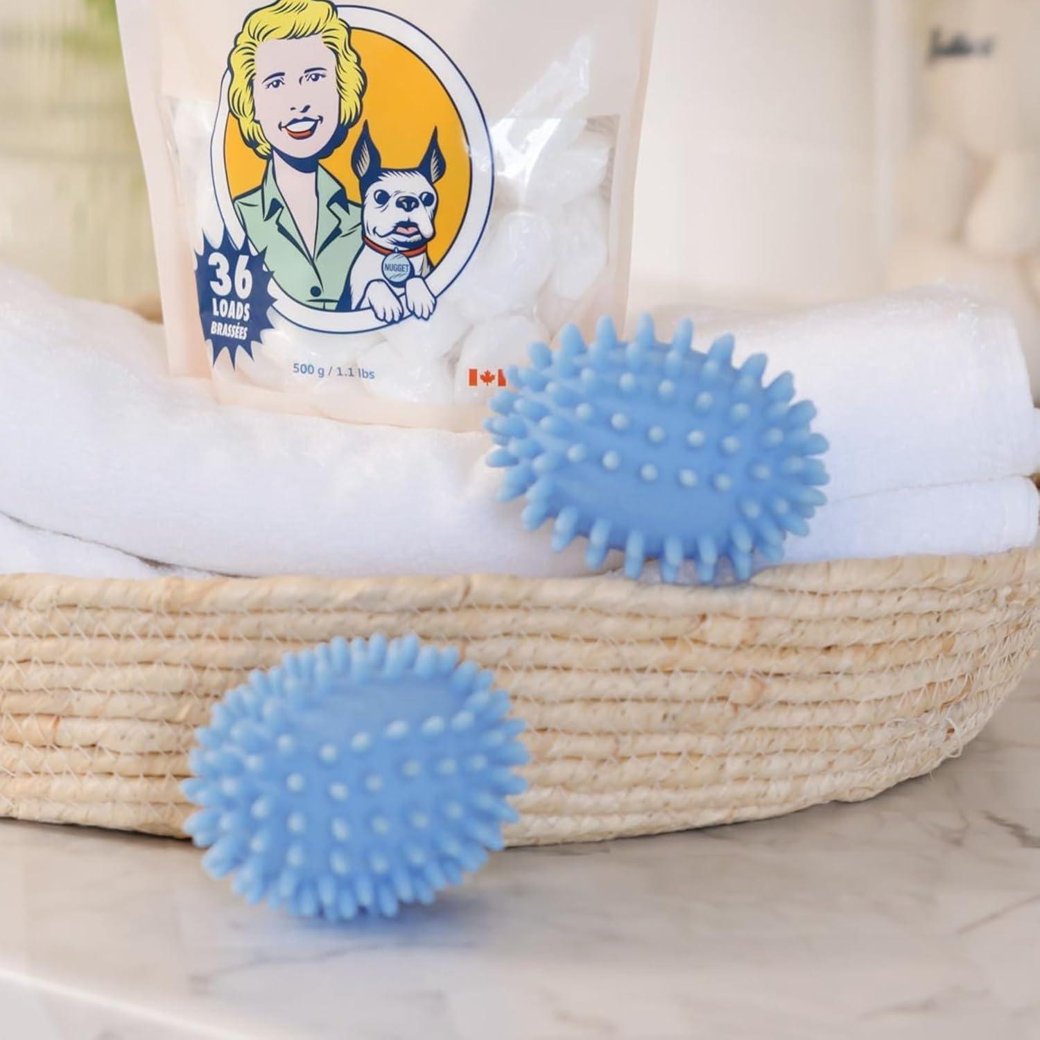 image:imageNellies Dryerballs EcoConscious Laundry Dryer Balls Softens Fabrics Reduces Wrinkles and Shortens Drying Time Dryer Sheet Alternative 2 Pack Made in Canada