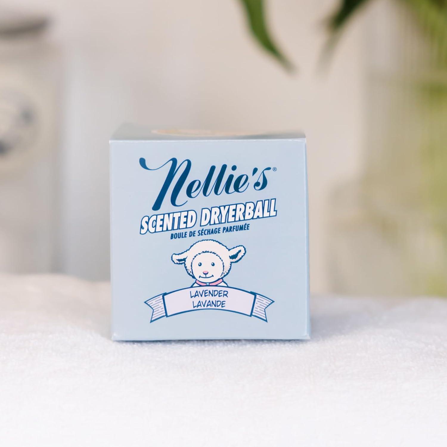 image:imageNellies Scented Wool Dryerball Lemongrass Scented Made with 100 Pure New Zealand Wool and Lasts Approximately 50 Drying Loads Silent in Your DryerLavender