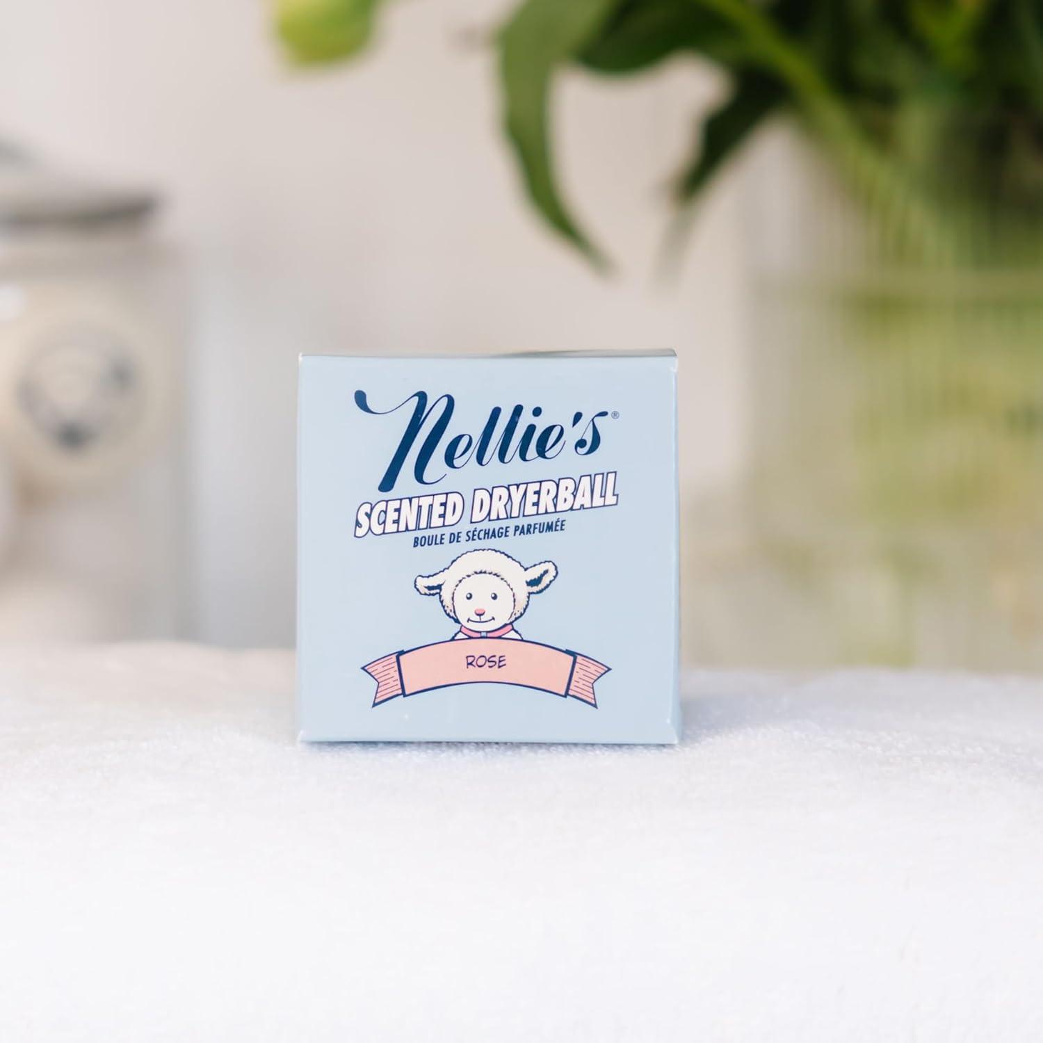 image:imageNellies Scented Wool Dryerball Lemongrass Scented Made with 100 Pure New Zealand Wool and Lasts Approximately 50 Drying Loads Silent in Your DryerRose