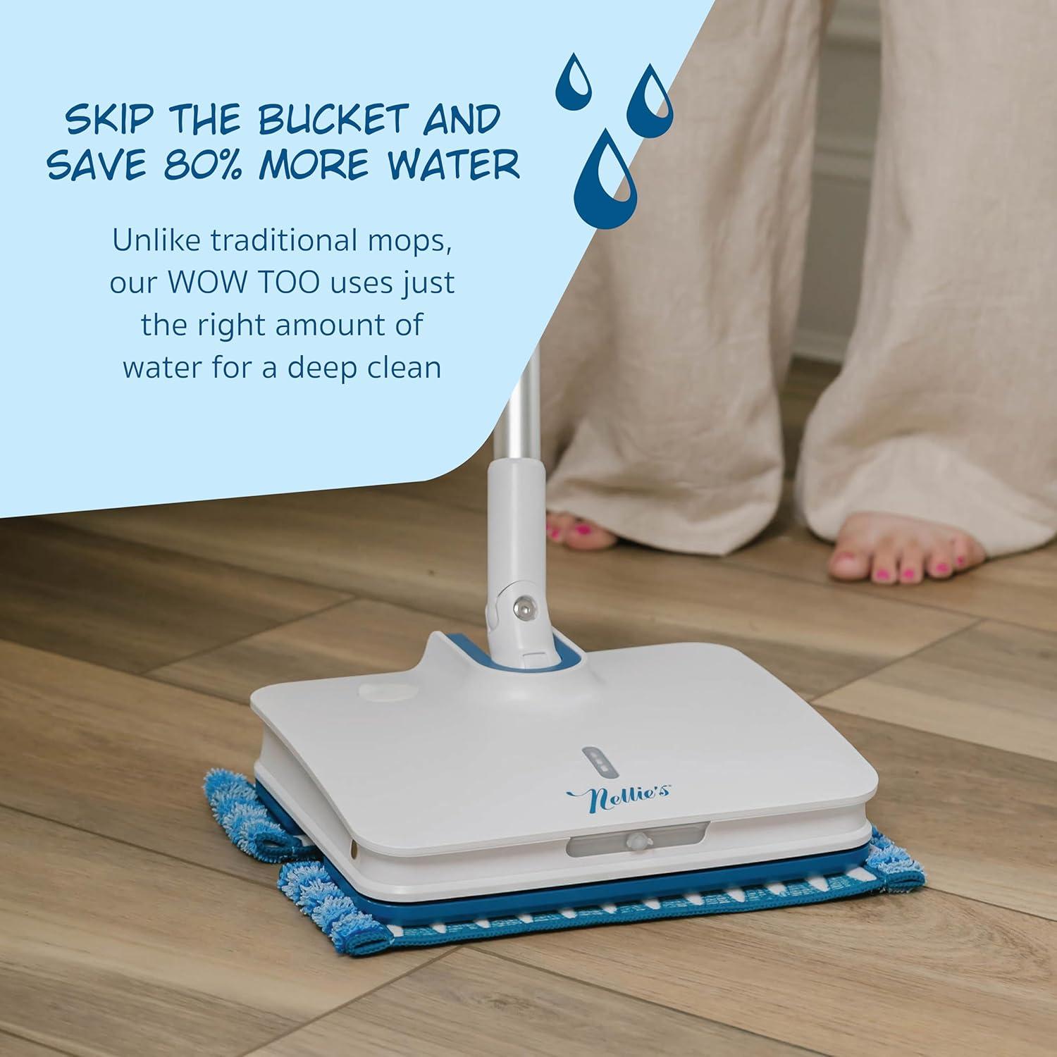 image:imageWow Too Mop Rechargeable Spray Mop with Adjustable Handle amp Builtin Water Tank LED Light for Spotless Cleaning Cordless Battery Powered amp Easy to Use Ideal for All Floor Types