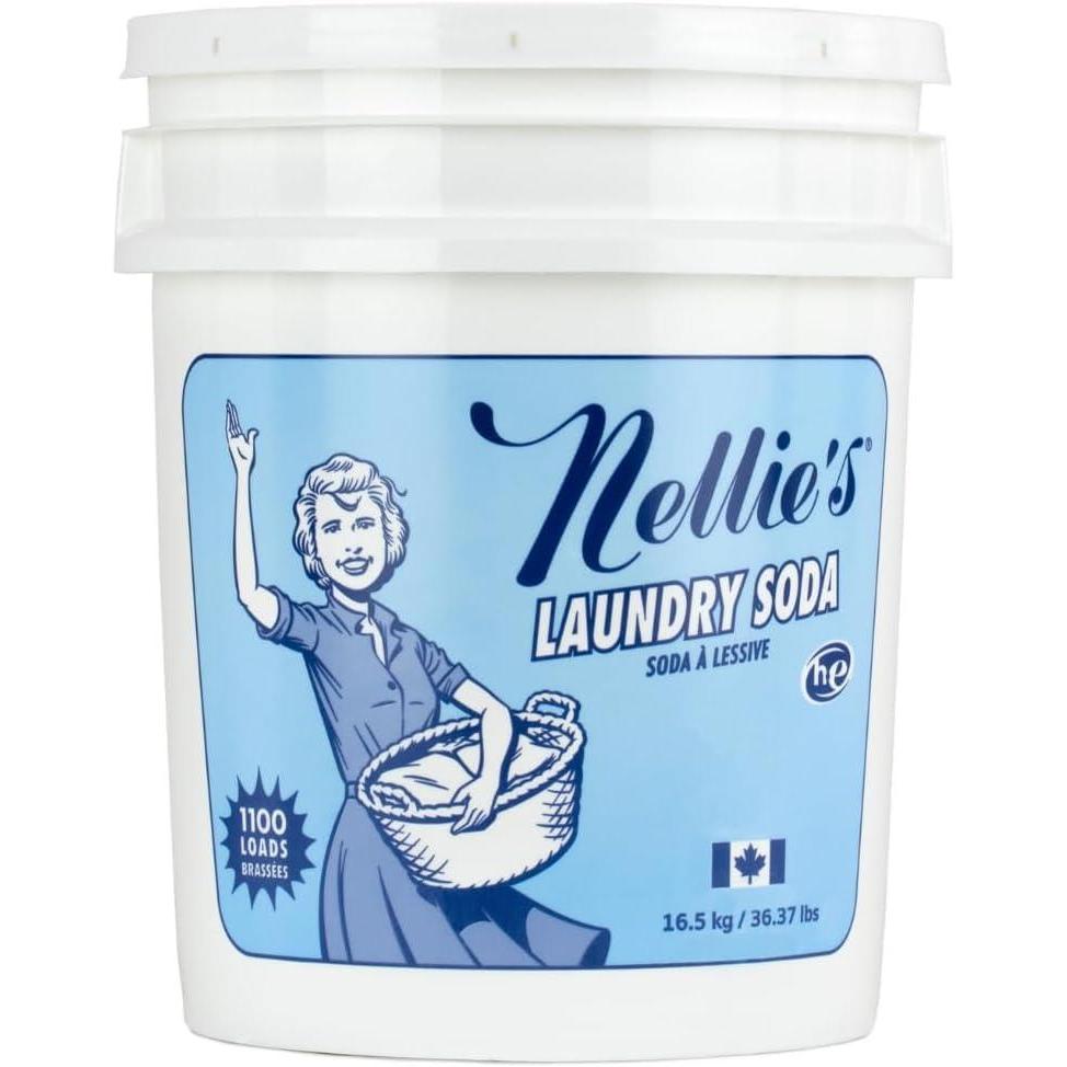 image:imageNellies Laundry Soda Concentrated Laundry Detergent Powder 50 Loads Gentle on Skin and Environment FragranceFree Made in Canada58192 Ounce Pack of 1