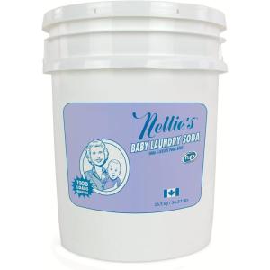 Nellie’s Baby Powder Laundry Pouch Safe for Infants’ Sensitive Skin, Non-Toxic, 1.6 Pound(1100 Load – Bulk Bucket)