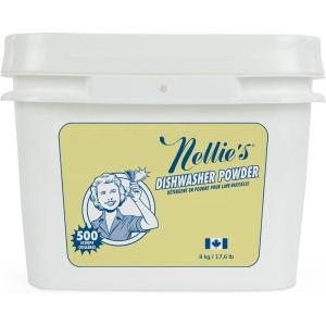 Nellie’s Dishwasher Powder – 50 Load – Plant-Based Dishwasher Detergent – Septic Safe, Fragrance-Free – Easily Penetrates Grease & Food Particles – Phosphate-Free – (Made in Canada)(280 Ounce (Pack of 1))