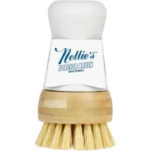 Nellie’s Forever Brush – Ultimate Bristle-Brush for Dishwashing – Durable Handle – Versatile Scrubbing Power – Replaceable Brush Head – Long-Lasting Design – Practical Kitchen Essential