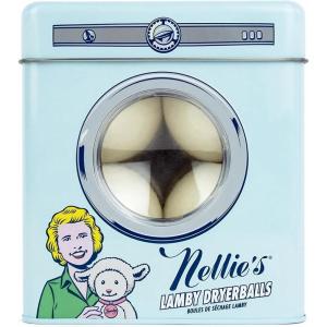 Nellie’s Lamby Dryerballs, 4-Pack – Reusable Fabric Softener for 500+ Loads – 100% Pure New Zealand Wool, Silent in Your Dryer, Reduces Cloth Wrinkles, and Saves on Drying Time(4 Unscented)
