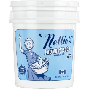 Nellie’s Laundry Soda – Concentrated Laundry Detergent Powder – 50 Loads – Gentle on Skin and Environment – Fragrance-Free – (Made in Canada)(581.92 Ounce (Pack of 1))