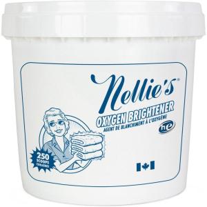 Nellie’s Oxygen Brightener –Powder Stain Remover for Laundry – Brightens Whites, Protects Colors – Bleach-Free, Septic-Safe (50 Scoops) – Made in Canada(136 Ounce (Pack of 1))