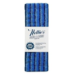 Nellie’s Scrub & Polish Pads – Microfiber Design for Wow Mop & Wow Too – Dual Purpose Scrub & Polish System – Reusable Pads for Effortless Floor Cleaning – Machine Washable & Fragrance-Free Care