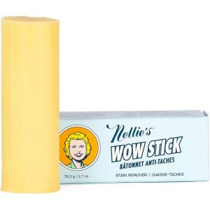 Nellie’s Wow Stick – Stain Remover for Fabrics & Clothes – Cleans Grass, Makeup, Wine, Grease, Coffee, Blood for Laundry – Plant-Based (2.7 oz)(2.7 Ounce (Pack of 1))