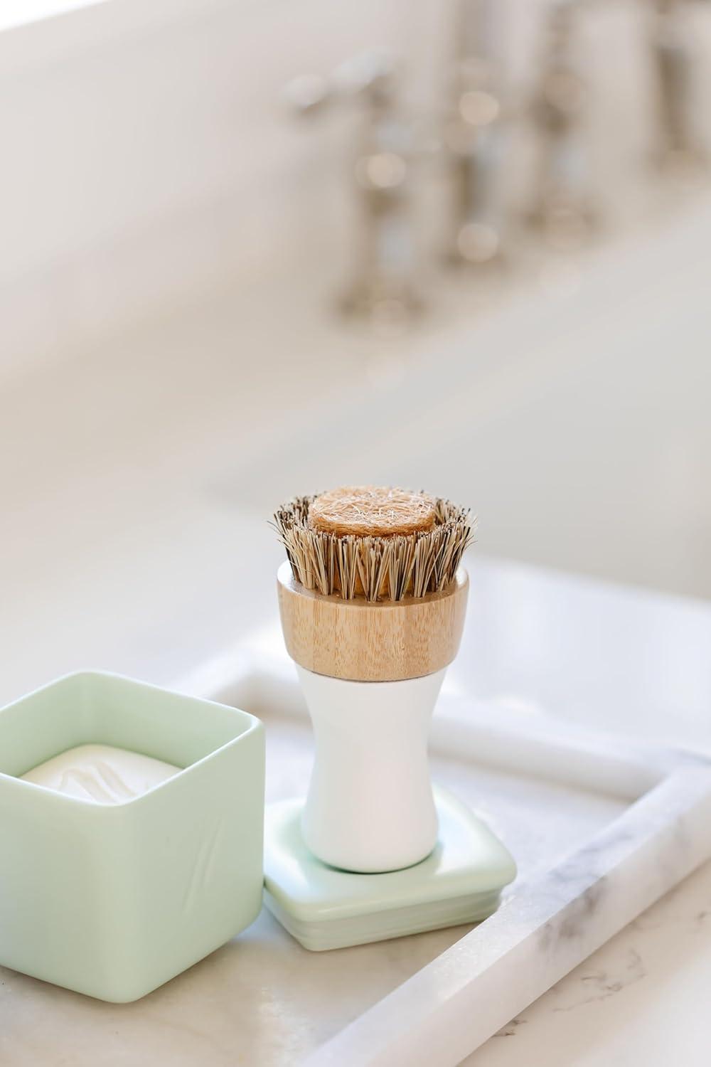 image:imageNellies Dish Butter ZeroWaste Alternative to Liquid Dish Soap with Reusable Ceramic Container White Light Lemongrass Scent PlasticFree Dishwashing Made in CanadaGreen